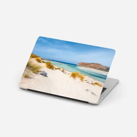 Sticker pour ordinateur portable lagon turquoise de Balos, Crète – Wallnifity®