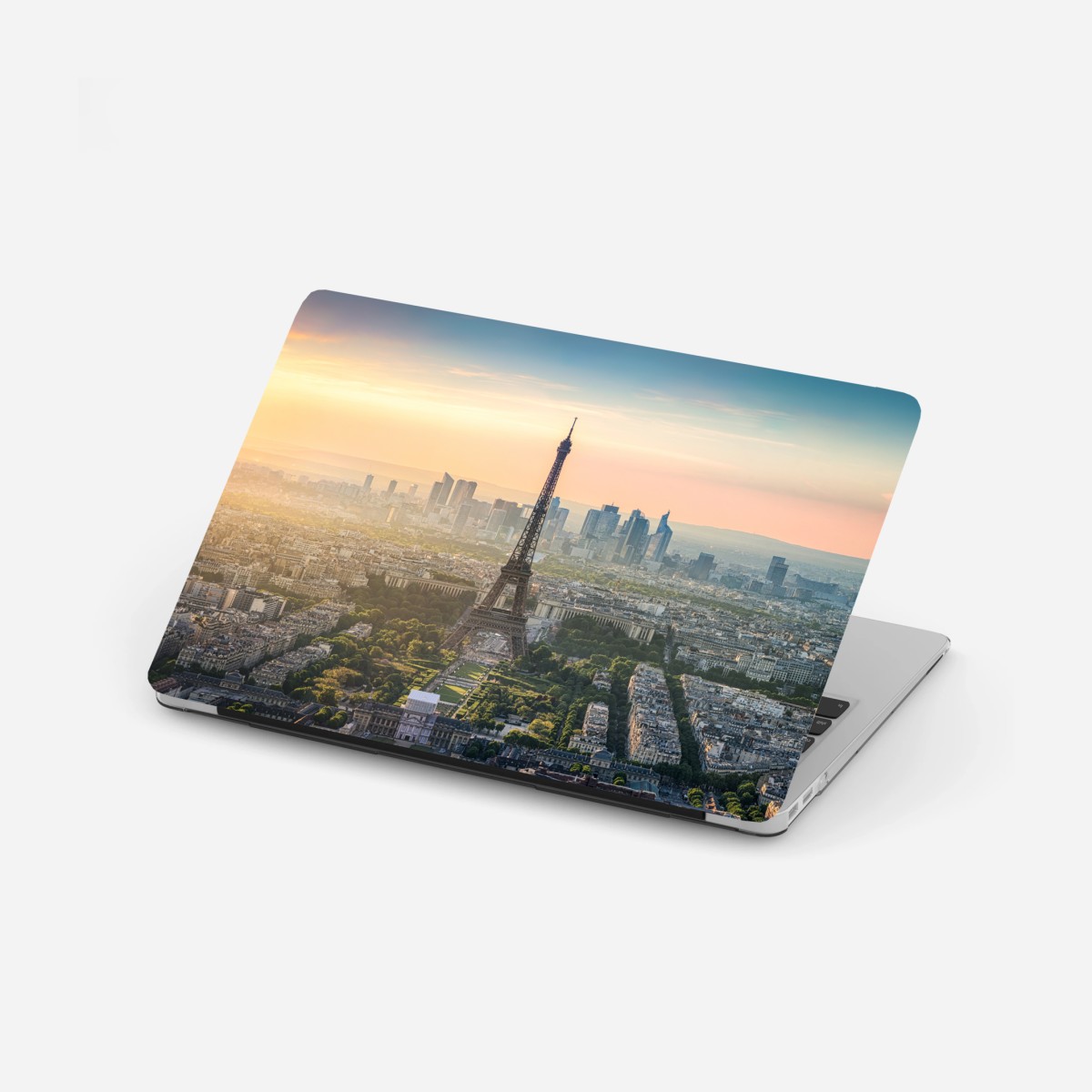 Sticker pour ordinateur portable coucher de soleil sur la Tour Eiffel à Paris – Wallnifity®