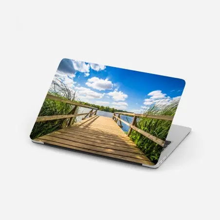 Sticker pour ordinateur portable escapade au bord du lac – Wallnifity®