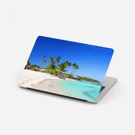 Sticker pour ordinateur portable évasion tropicale à Cap Cana – Wallnifity®