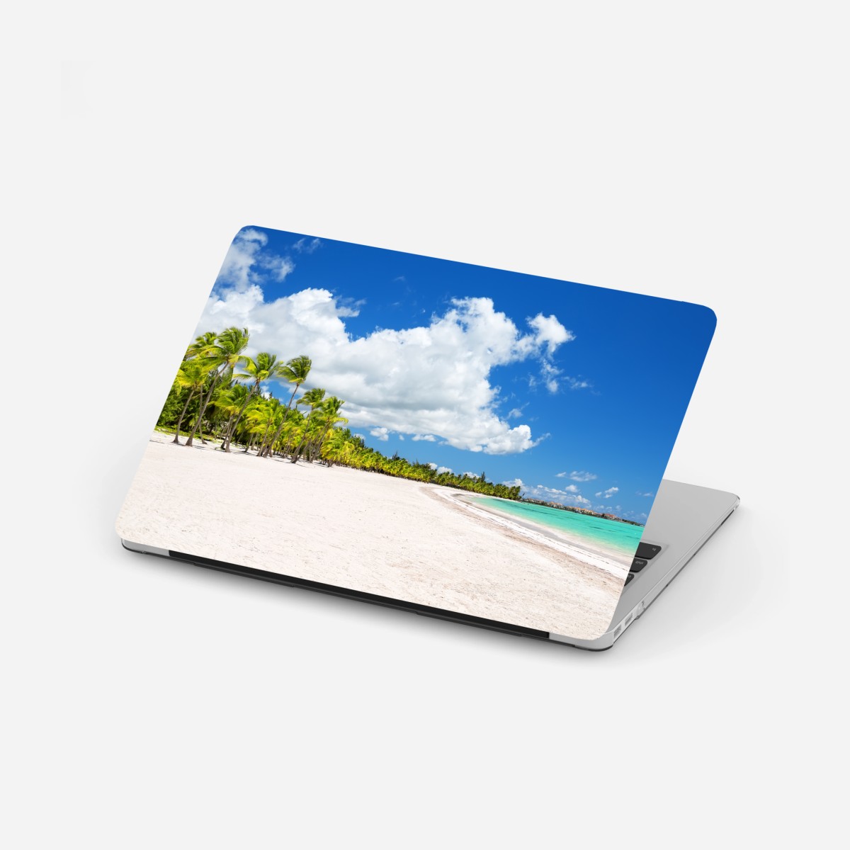 Sticker pour ordinateur portable paradis de palmiers à Punta Cana – Wallnifity®