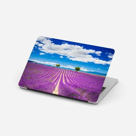 Sticker pour ordinateur portable champ de lavande en Provence – Wallnifity®