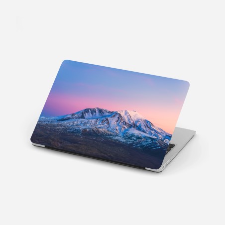 Sticker pour ordinateur portable paysage enneigé de Mount St. Helens au crépuscule – Wallnifity®