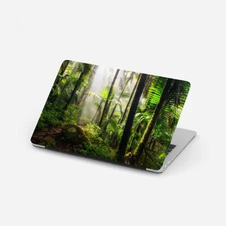 Sticker pour ordinateur portable sentier lumineux dans la forêt tropicale – Wallnifity®