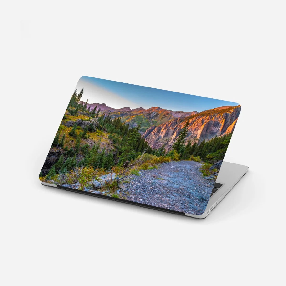 Sticker pour ordinateur portable paysage de montagne au coucher du soleil – Wallnifity® Sticker pour ordinateur portable paysage de montagne au coucher du soleil – Wallnifity®