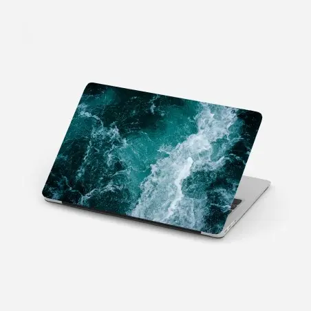 Sticker pour ordinateur portable symphonie d'écume et d'azur – Wallnifity®