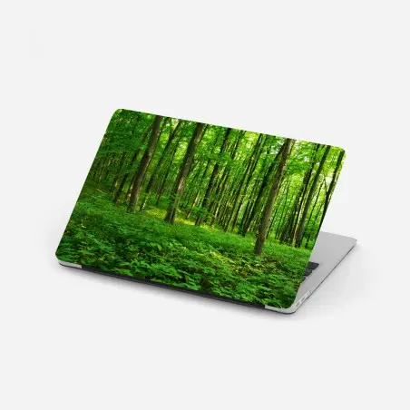 Sticker pour ordinateur portable forêt verdoyante au printemps – Wallnifity®