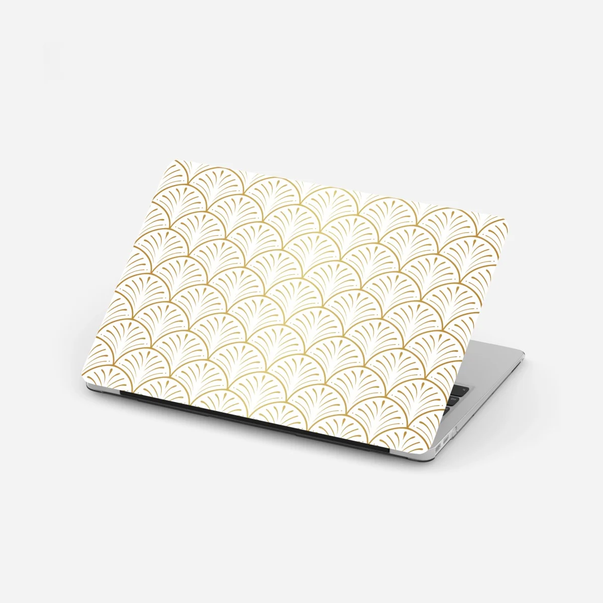 Sticker pour ordinateur portable motif art déco doré en éventail – Wallnifity® Sticker pour ordinateur portable motif art déco doré en éventail – Wallnifity®