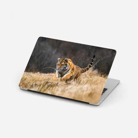 Sticker pour ordinateur portable tigre de Sibérie en plein élan – Wallnifity®