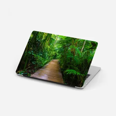 Sticker pour ordinateur portable passerelle en mangrove, évasion verdoyante – Wallnifity®