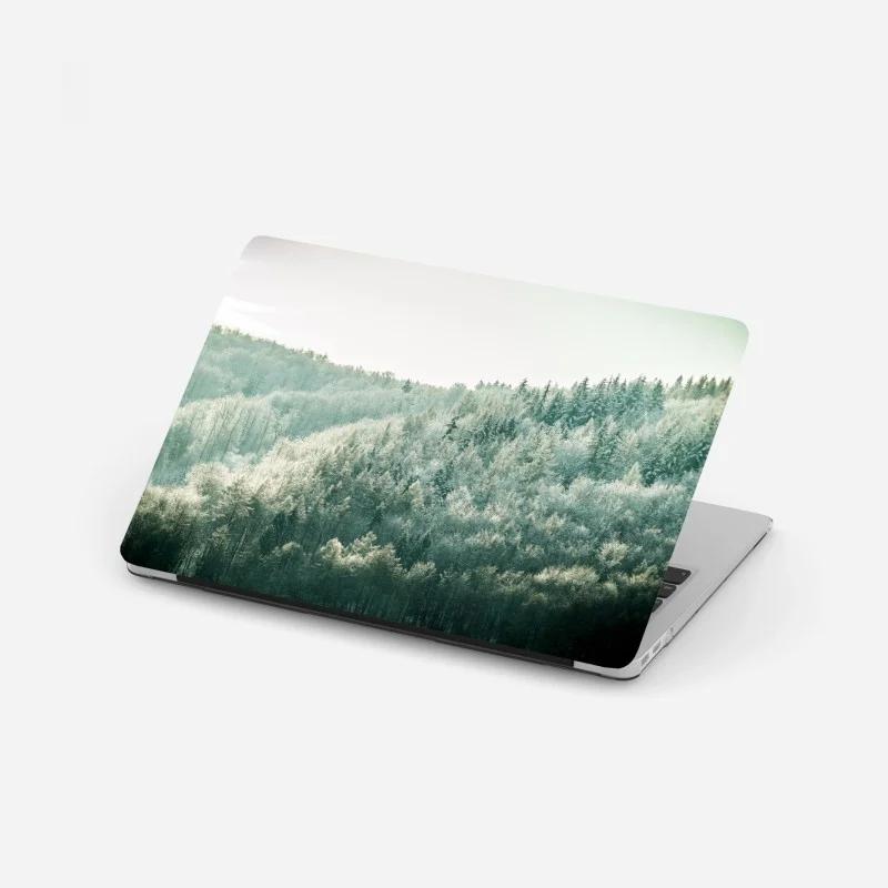 Sticker pour ordinateur portable forêt hivernale givrante à la lumière douce – Wallnifity® Sticker pour ordinateur portable forêt hivernale givrante à la lumière douce – Wallnifity®