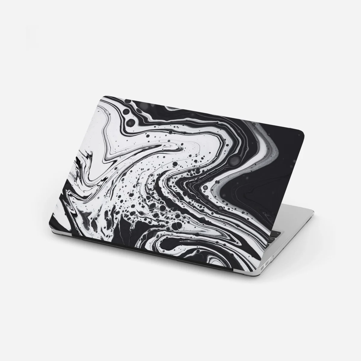 Sticker pour ordinateur portable abstraction marbrée en noir et blanc – Wallnifity® Sticker pour ordinateur portable abstraction marbrée en noir et blanc – Wallnifity®