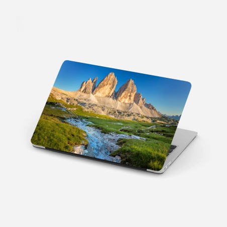 Sticker pour ordinateur portable lever de soleil sur les Tre Cime di Lavaredo, Dolomites – Wallnifity®