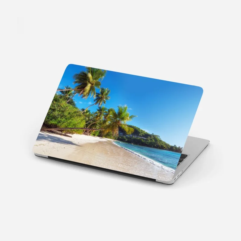 Sticker pour ordinateur portable paradis côtier ensoleillé – Wallnifity®