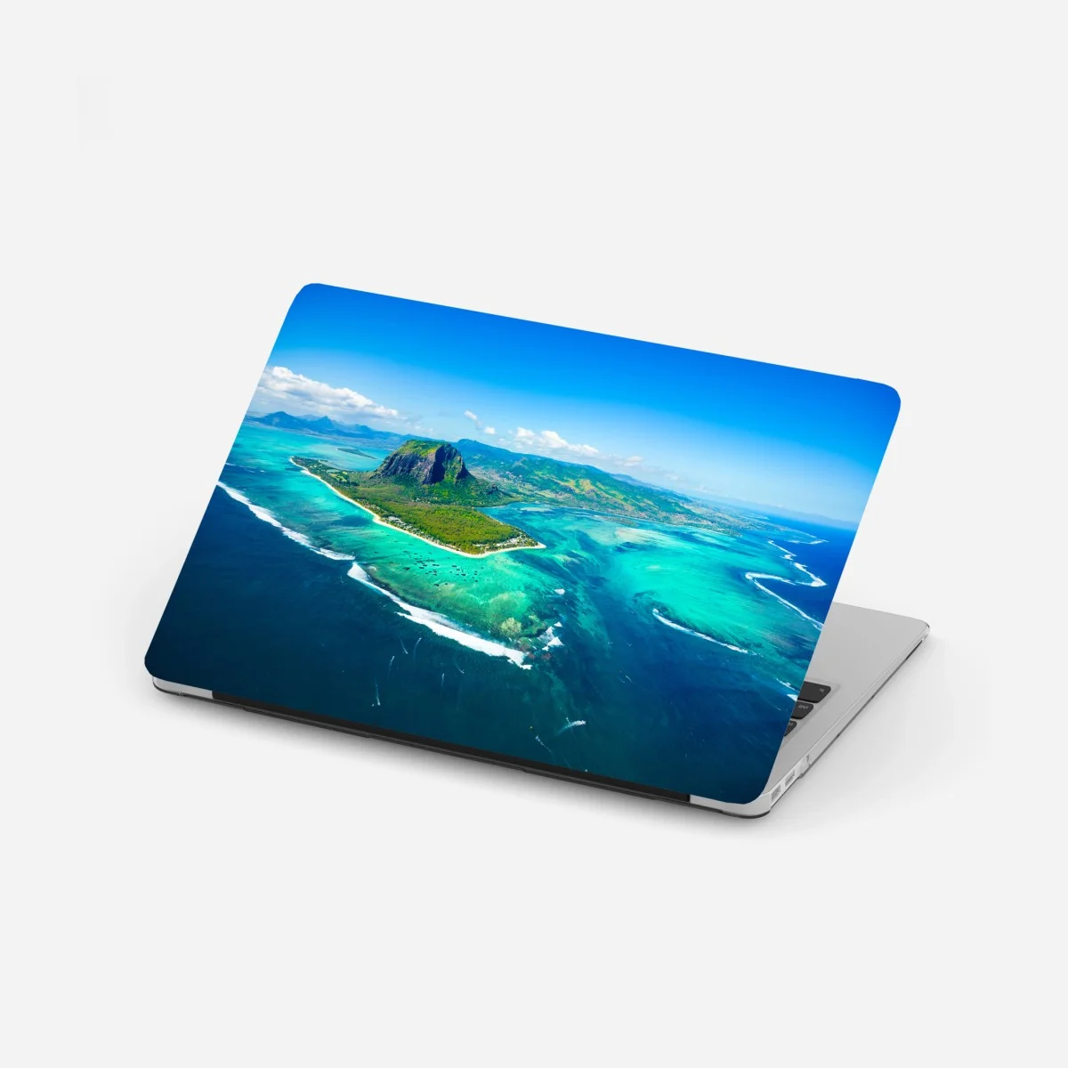 Sticker pour ordinateur portable panorama aérien du Morne Brabant et lagon turquoise – Wallnifity® Sticker pour ordinateur portable panorama aérien du Morne Brabant et lagon turquoise – Wallnifity®