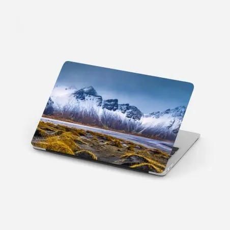 Sticker pour ordinateur portable paysage épique de Vestrahorn et Stokksnes – Wallnifity®
