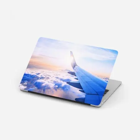Sticker pour ordinateur portable vue aérienne au coucher de soleil – Wallnifity®