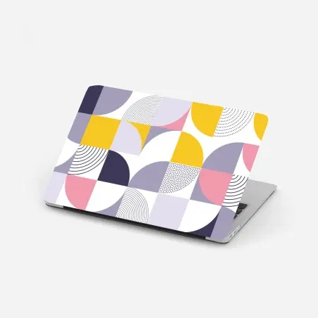 Sticker pour ordinateur portable composition géométrique pastel moderne – Wallnifity®
