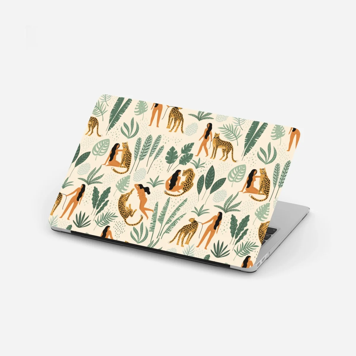 Sticker pour ordinateur portable danse sauvage: femmes et léopards dans la jungle – Wallnifity® Sticker pour ordinateur portable danse sauvage: femmes et léopards dans la jungle – Wallnifity®