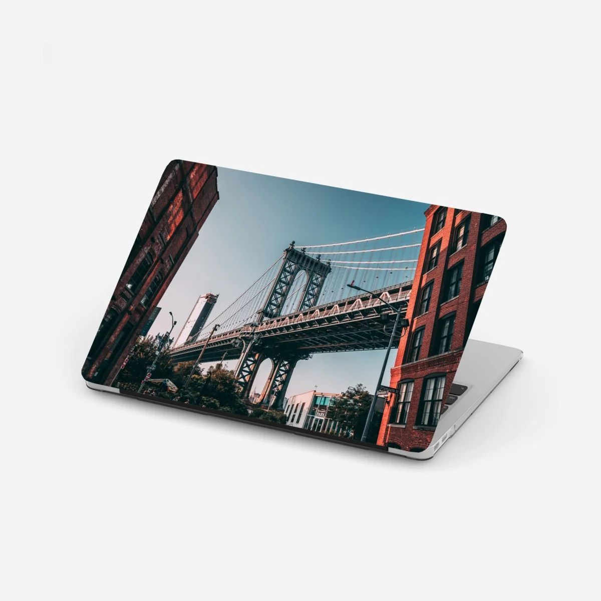 Sticker pour ordinateur portable vue urbaine du pont de Manhattan depuis Brooklyn – Wallnifity® Sticker pour ordinateur portable vue urbaine du pont de Manhattan depuis Brooklyn – Wallnifity®