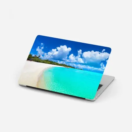 Sticker pour ordinateur portable panorama tropical aux Maldives – Wallnifity®