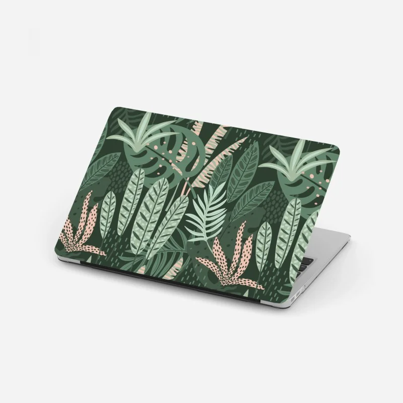 Sticker pour ordinateur portable jungle graphique aux feuilles vertes – Wallnifity® Sticker pour ordinateur portable jungle graphique aux feuilles vertes – Wallnifity®