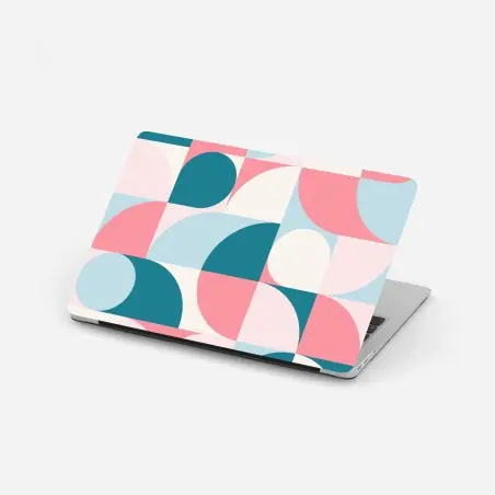 Sticker pour ordinateur portable motif géométrique pastel moderne – Wallnifity®
