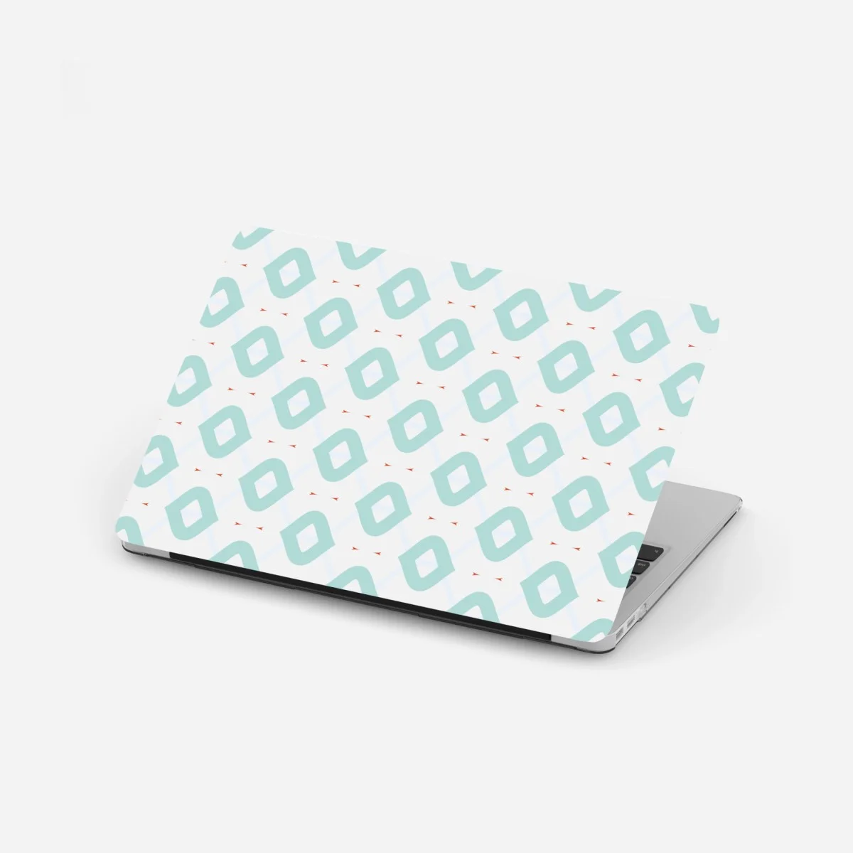 Sticker pour ordinateur portable motif losanges turquoise et corail – Wallnifity® Sticker pour ordinateur portable motif losanges turquoise et corail – Wallnifity®