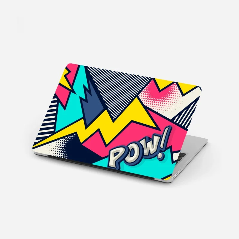 Sticker pour ordinateur portable composition pop art dynamique avec pow – Wallnifity®