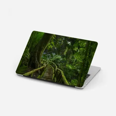 Sticker pour ordinateur portable promenade mystérieuse au cœur de la jungle – Wallnifity®
