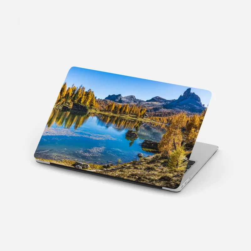 Sticker pour ordinateur portable reflets d'automne au lac alpin – Wallnifity® Sticker pour ordinateur portable reflets d'automne au lac alpin – Wallnifity®