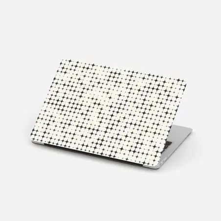 Sticker pour ordinateur portable motif géométrique en damier de cercles – Wallnifity®