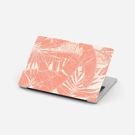 Sticker pour ordinateur portable jungle corail stylisée – Wallnifity®