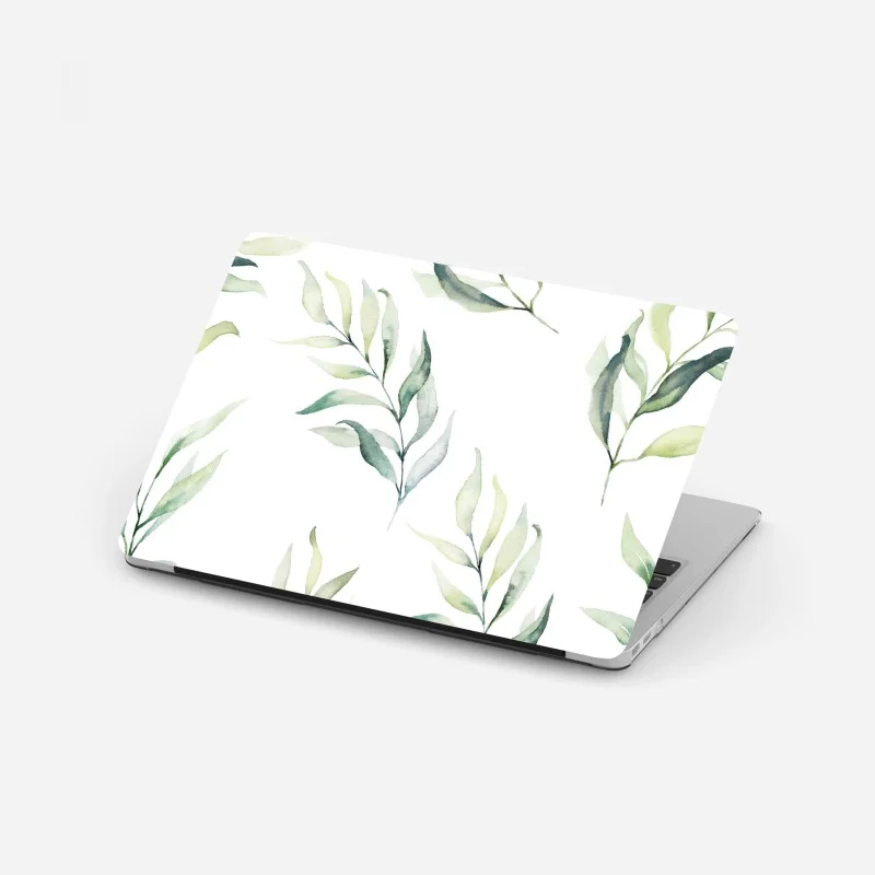 Sticker pour ordinateur portable motif feuilles aquarelle vertes sur fond blanc – Wallnifity® Sticker pour ordinateur portable motif feuilles aquarelle vertes sur fond blanc – Wallnifity®