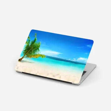 Sticker pour ordinateur portable escapade paradisiaque aux eaux turquoise, Maldives – Wallnifity®