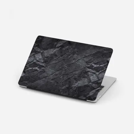 Sticker pour ordinateur portable texture d'ardoise naturelle sombre – Wallnifity®
