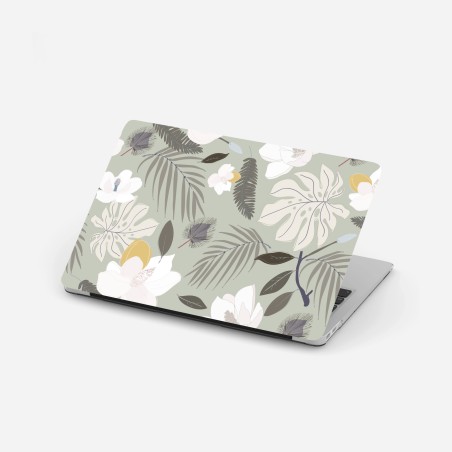 Sticker pour ordinateur portable motif botanique tropical pastel – Wallnifity®