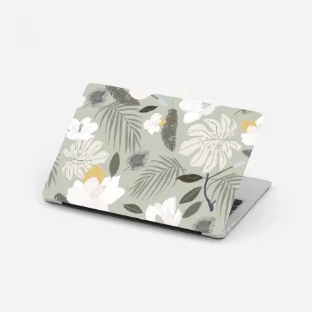 Sticker pour ordinateur portable motif botanique tropical pastel – Wallnifity®