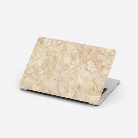 Sticker pour ordinateur portable marbre beige naturel aux veines délicates – Wallnifity®