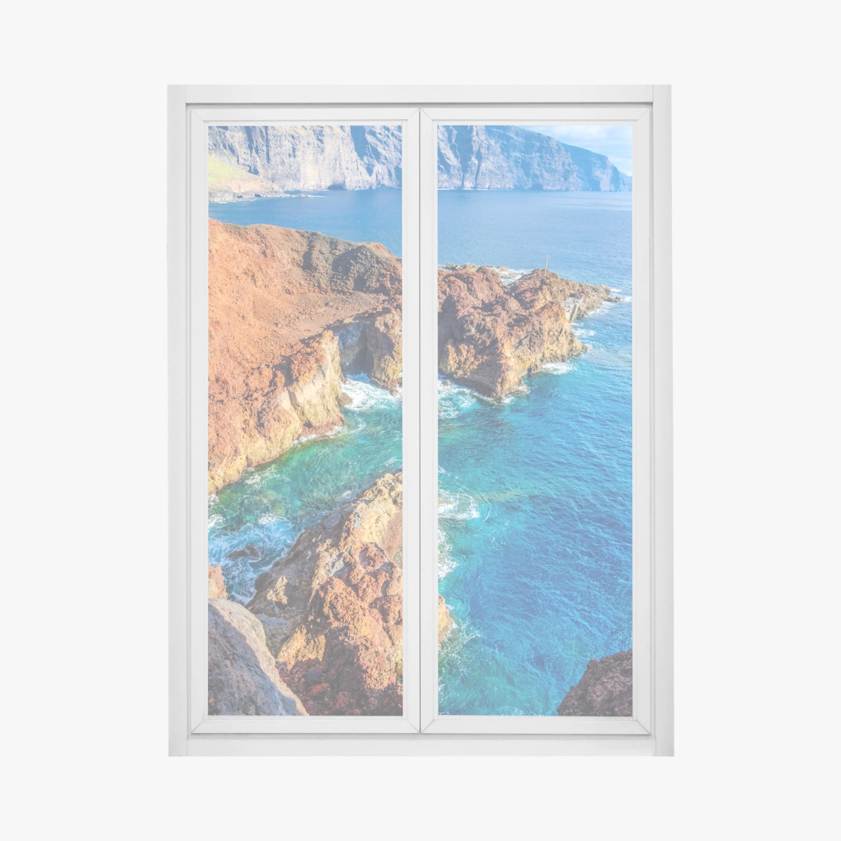 Sticker pour vitres et fenêtres falaises volcaniques de Tenerife près de Punto Teno – Wallnifity®