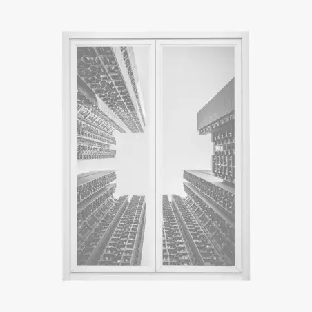 Sticker pour vitres et fenêtres perspective urbaine verticale – Wallnifity®