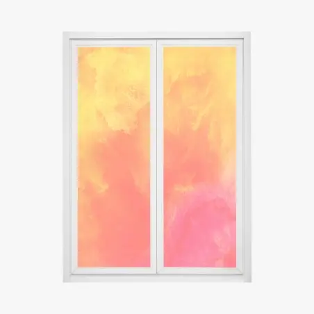 Sticker pour vitres et fenêtres vibrance solaire abstraite – Wallnifity®