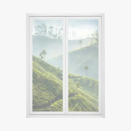 Sticker pour vitres et fenêtres brumes et plantations de thé à Munnar – Wallnifity®