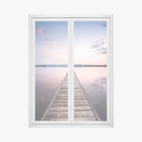 Sticker pour vitres et fenêtres passerelle vers le crépuscule – Wallnifity®