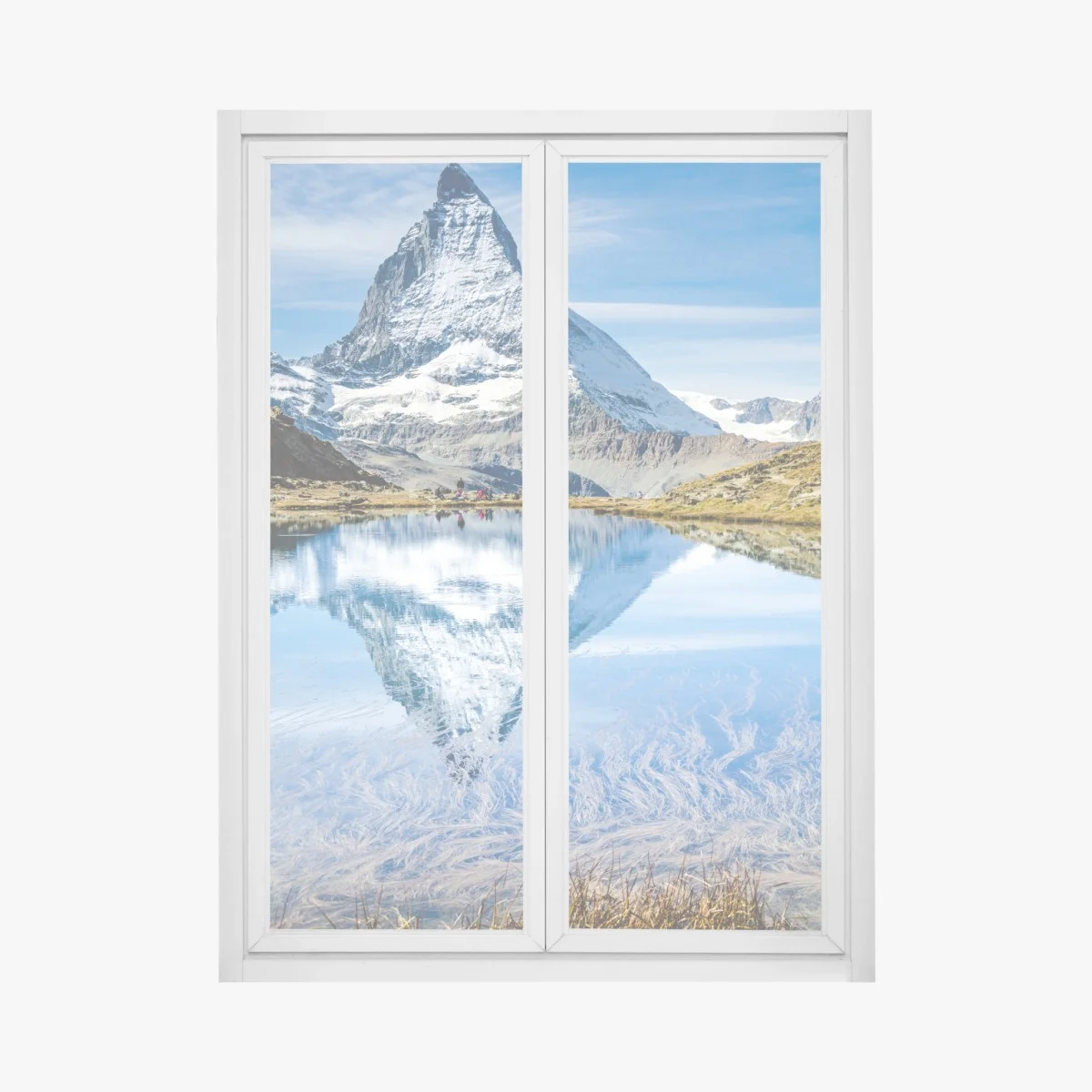 Sticker pour vitres et fenêtres reflet du Cervin dans un lac alpin – Wallnifity® Sticker pour vitres et fenêtres reflet du Cervin dans un lac alpin – Wallnifity®