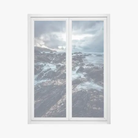 Sticker pour vitres et fenêtres murmures de la côte sauvage – Wallnifity®