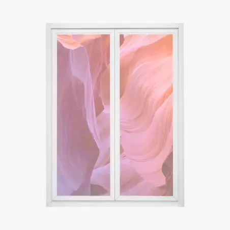 Sticker pour vitres et fenêtres courbes lumineuses d'Antelope Canyon – Wallnifity®