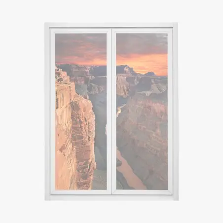 Sticker pour vitres et fenêtres paysage épique du Grand Canyon au coucher du soleil – Wallnifity®