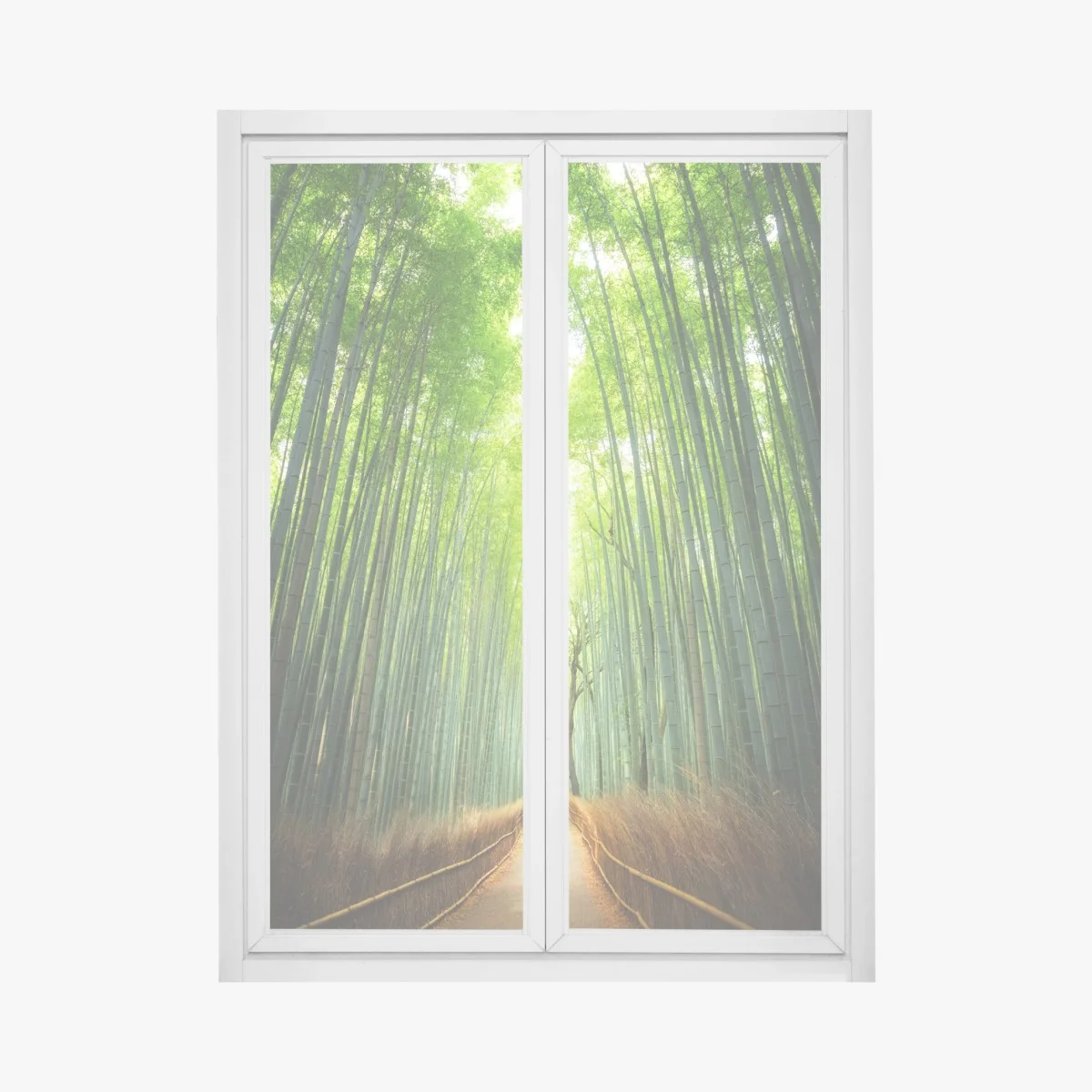 Sticker pour vitres et fenêtres allée de bambous d'Arashiyama – Wallnifity® Sticker pour vitres et fenêtres allée de bambous d'Arashiyama – Wallnifity®