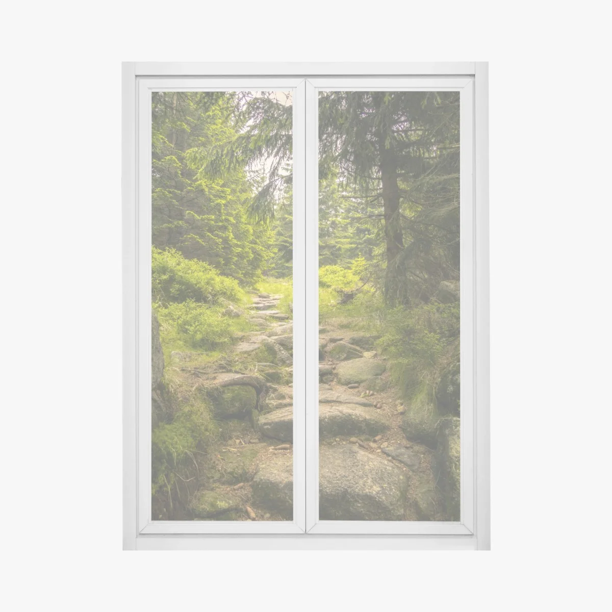 Sticker pour vitres et fenêtres chemin forestier verdoyant – Wallnifity® Sticker pour vitres et fenêtres chemin forestier verdoyant – Wallnifity®